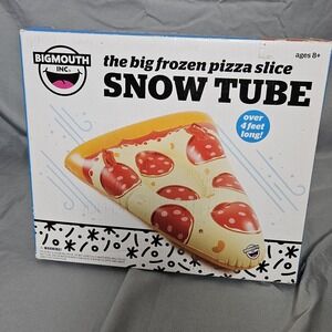 BigMouth Big Frozen Pizza Slice Snow Tube Over 4ft Inflatable Winter Sled